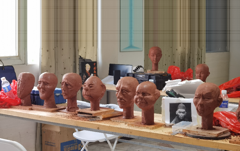 ◎ 国家艺术基金资助项目杖头木偶制作人才培养班木偶头模型